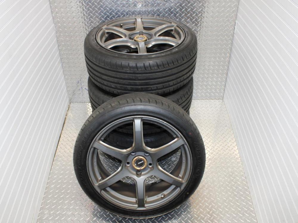 JDM RAYS GRAM LIGHTS 57DR WHEEL 5x100 18x81/2 SET OF 4 TIRE 245/40/R18: Image 1