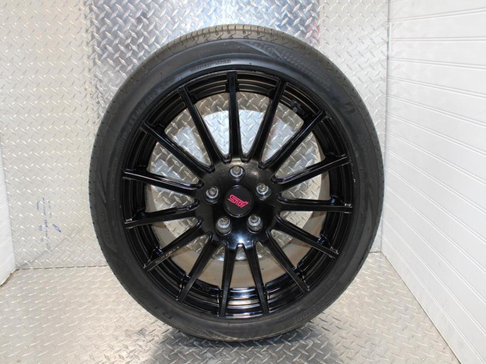 SUBARU STI WHEEL 5x1.14 SET OF 4 JDM WHEEL WITH BRIDGESTON TIRE 225/45/R18: Image 2