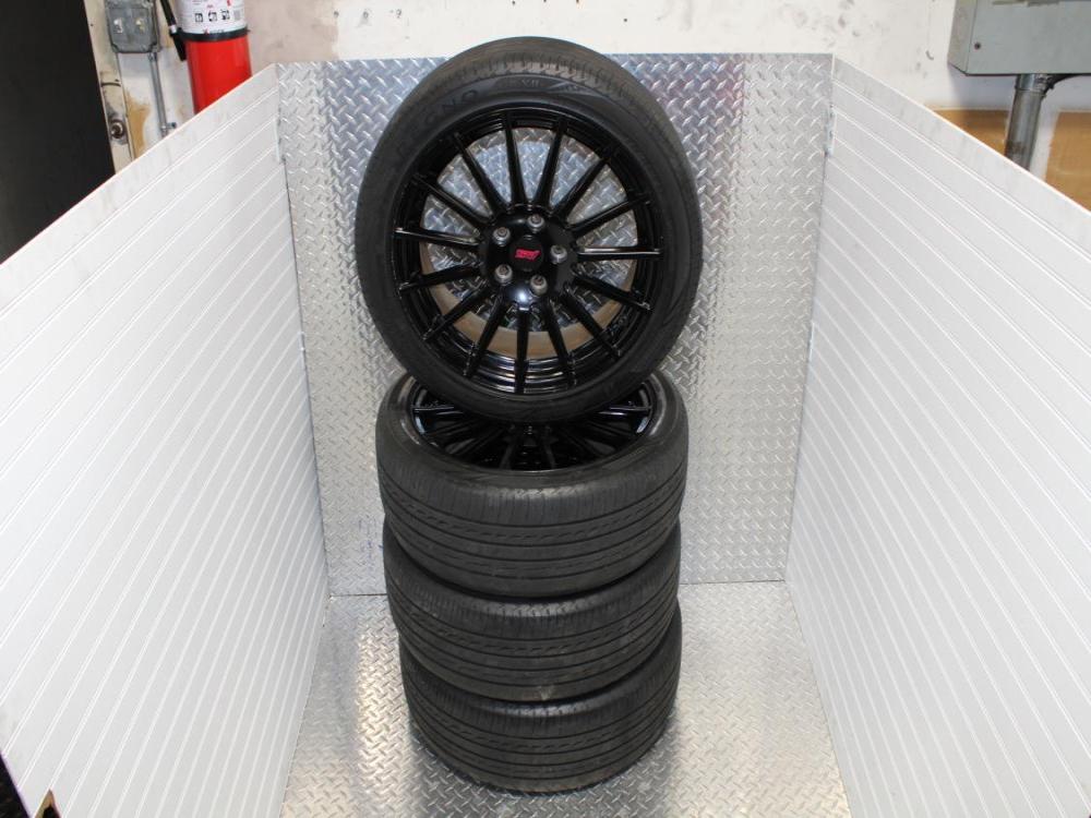 SUBARU STI WHEEL 5x1.14 SET OF 4 JDM WHEEL WITH BRIDGESTON TIRE 225/45/R18: Image 3