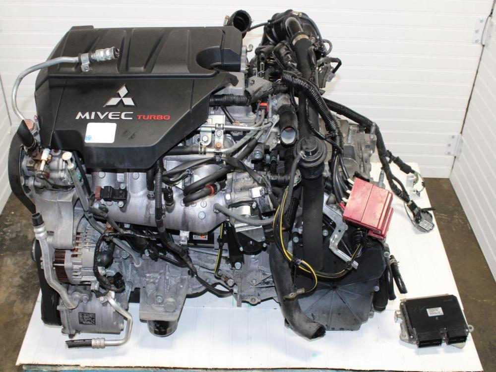 2008-2015 MITSUBISHI LANCER EVOLUTION X MR OEM 4B11T TURBO ENGINE MOTOR ASSY: Image 1