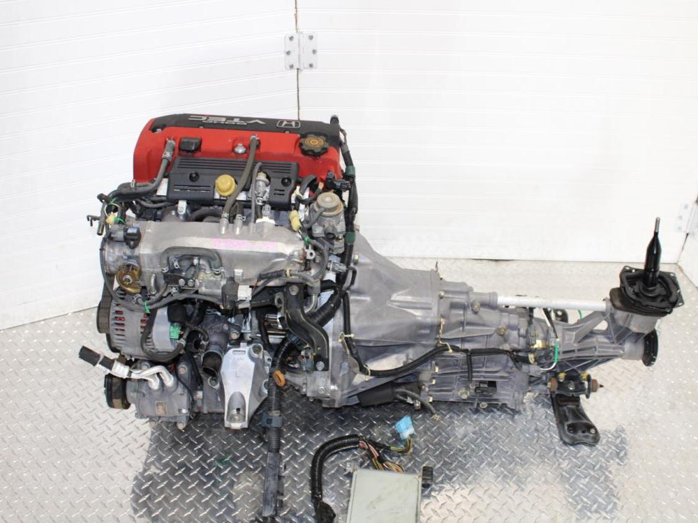 2000-2003 JDM HONDA S2000 2.0L ENGINE DOHC AP1 F20C1 WITH 6 SPEED MANUAL TRANSMISSION WITH & ECU HARNESS: Image 1