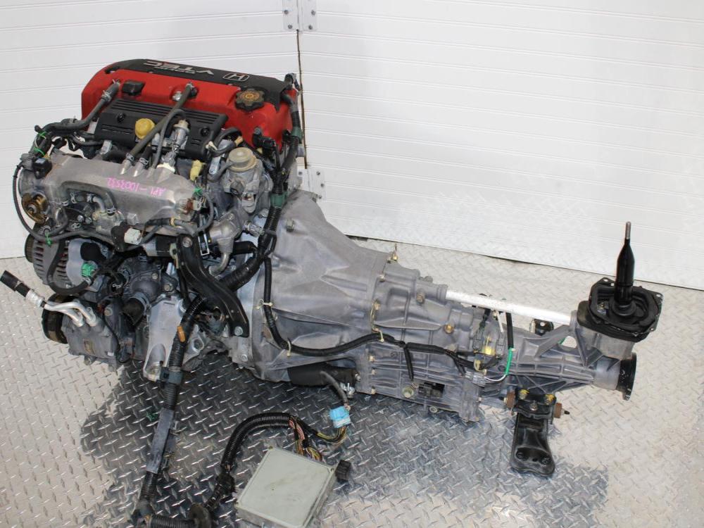 2000-2003 JDM HONDA S2000 2.0L ENGINE DOHC AP1 F20C1 WITH 6 SPEED MANUAL TRANSMISSION WITH & ECU HARNESS: Image 5