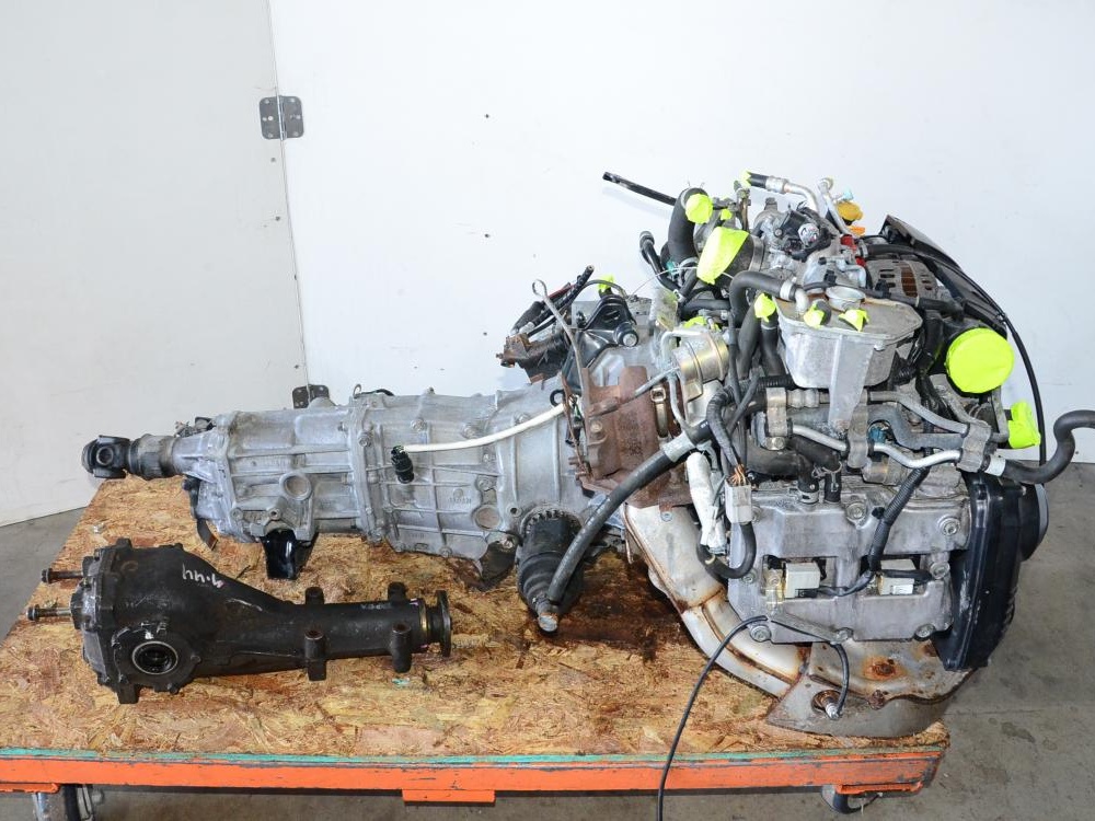 JDM 02 03 04 05 SUBARU WRX EJ205 AVCS 2.0L TURBO ENGINE WITH 5 SPEED TRANS: Image 1