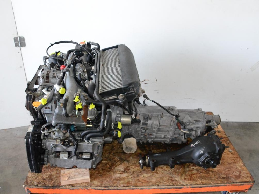 JDM 02 03 04 05 SUBARU WRX EJ205 AVCS 2.0L TURBO ENGINE WITH 5 SPEED TRANS: Image 2