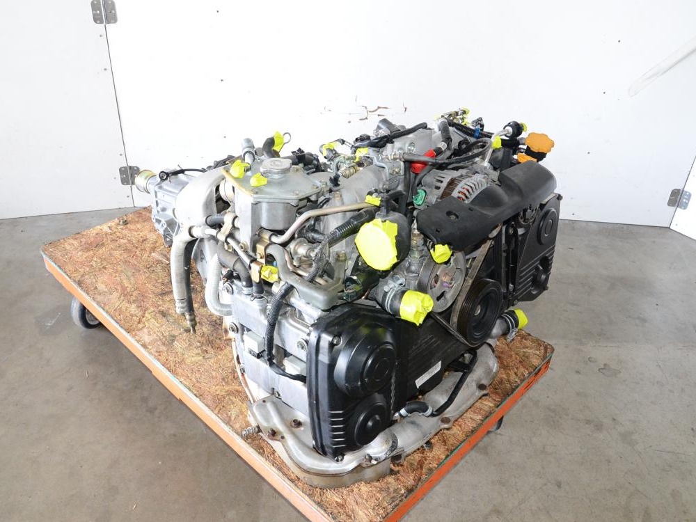 JDM 02 03 04 05 SUBARU WRX EJ205 AVCS 2.0L TURBO ENGINE WITH 5 SPEED TRANS: Image 3