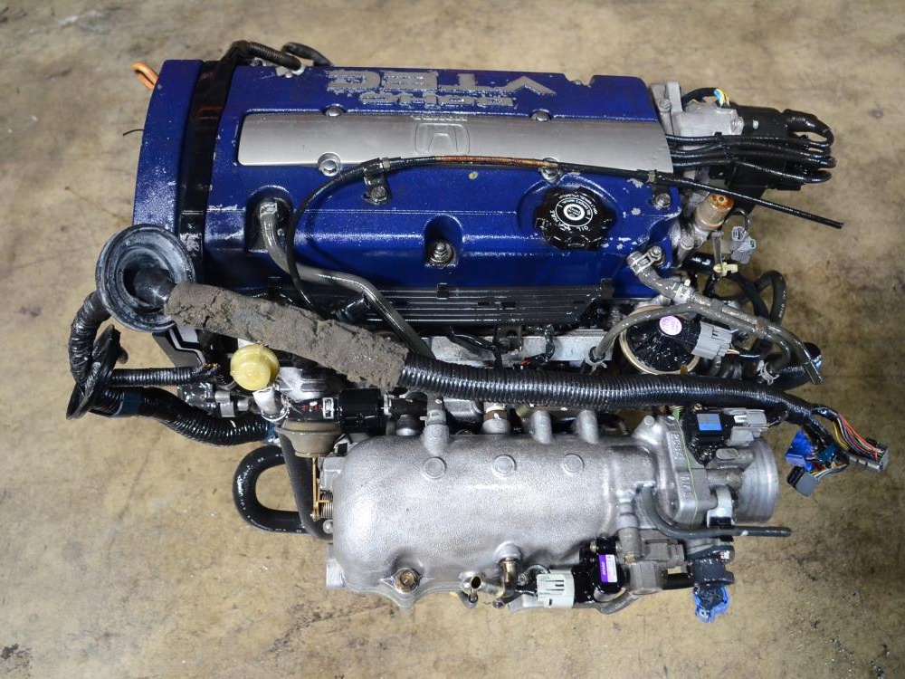 JDM Honda H23A Engine 97-01 Prelude 2.3L DOHC Vtec Motor Only PDE Head Blue Top: Image 5