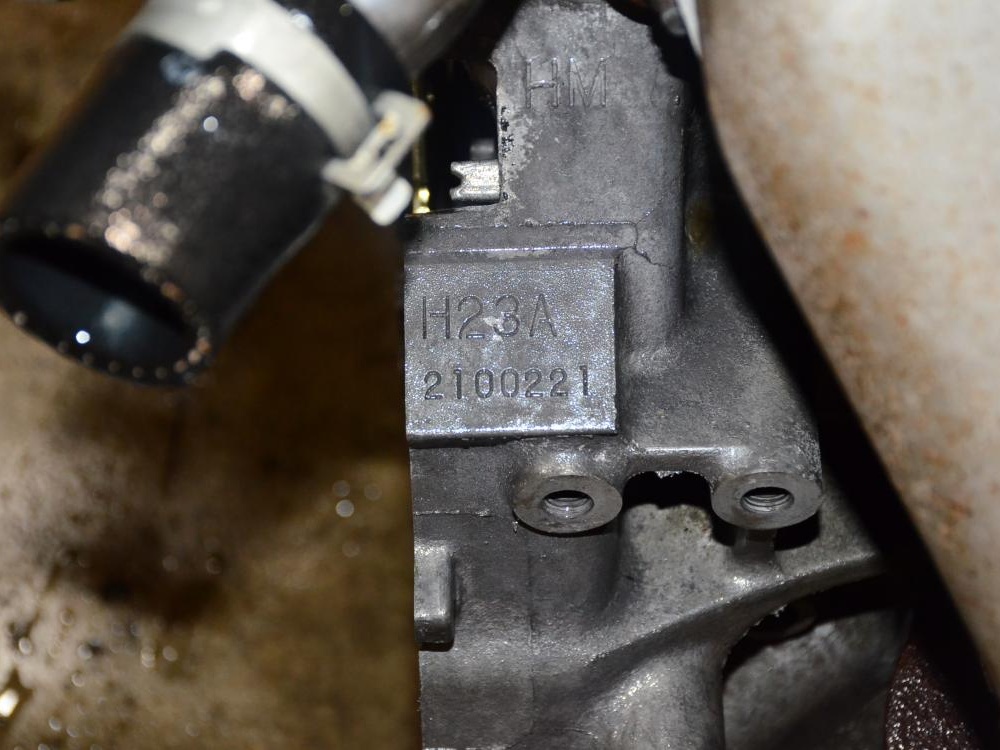JDM Honda H23A Engine 97-01 Prelude 2.3L DOHC Vtec Motor Only PDE Head Blue Top: Image 1