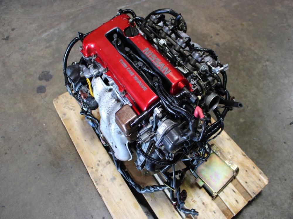  JDM Nissan SR20de Red-Top N/A Complete Motor, Wire Harness  ECU  FWD: Image 5
