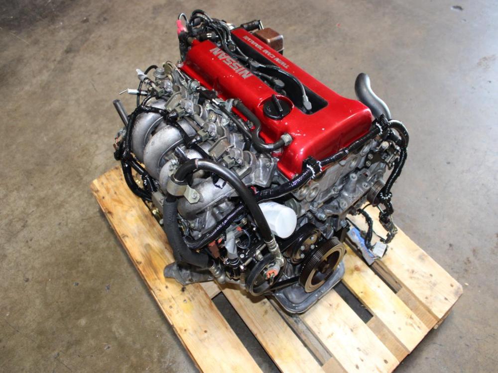  JDM Nissan SR20de Red-Top N/A Complete Motor, Wire Harness  ECU  FWD: Image 2