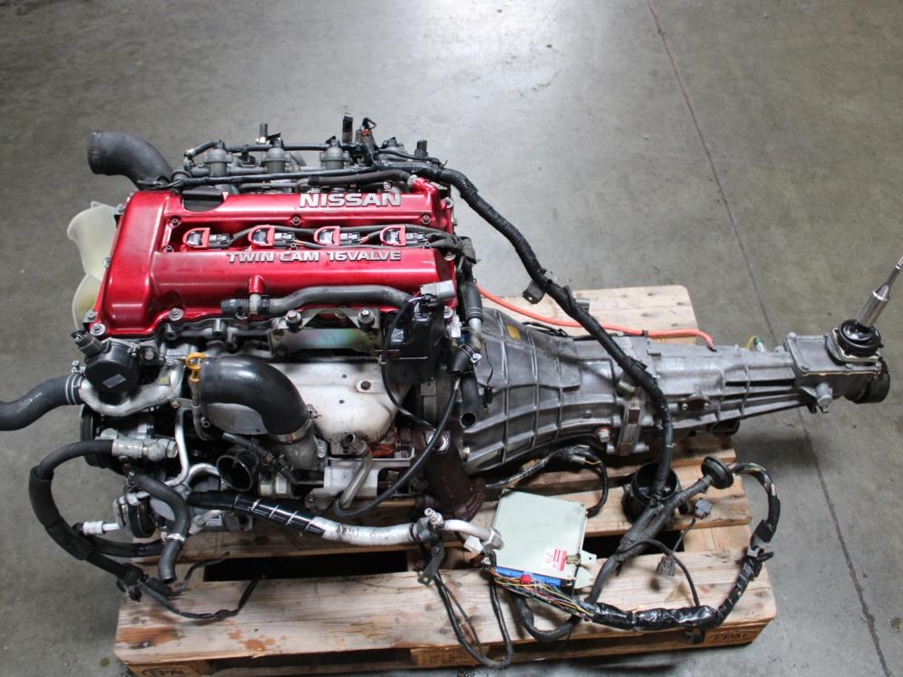 JDM SR20DET NISSAN SILVIA S13 2.0L REDTOP TURBO ENGINE 5SPD TRANS ECU SR20DET: Image 6
