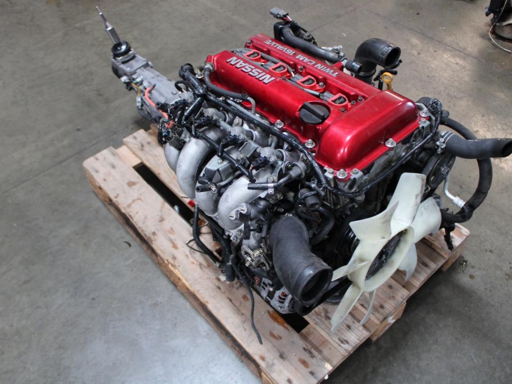 JDM SR20DET NISSAN SILVIA S13 2.0L REDTOP TURBO ENGINE 5SPD TRANS ECU SR20DET: Image 3