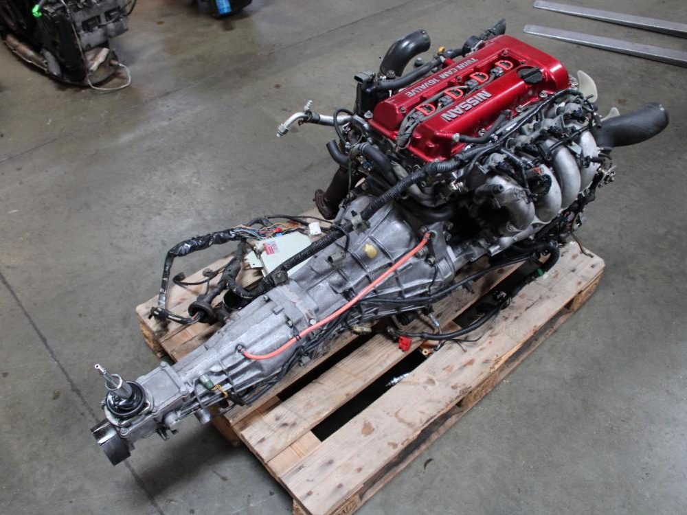 JDM SR20DET NISSAN SILVIA S13 2.0L REDTOP TURBO ENGINE 5SPD TRANS ECU SR20DET: Image 4