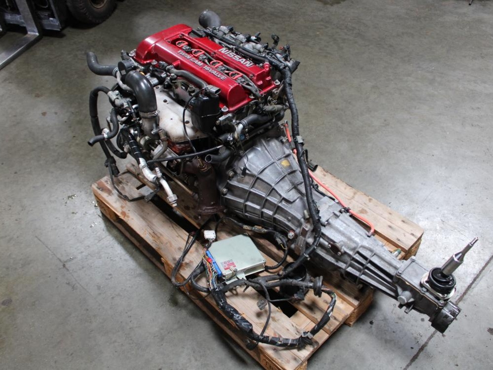 JDM SR20DET NISSAN SILVIA S13 2.0L REDTOP TURBO ENGINE 5SPD TRANS ECU SR20DET: Image 8