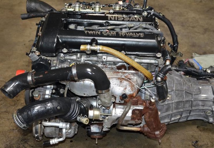 JDM NISSAN SR20DET BLACK TOP S13 FULL SWAP 2.0L TURBO 5 SPEED TRANS ECU HARNESS: Image 1