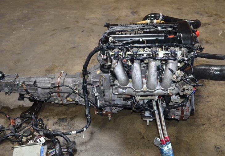 JDM NISSAN SR20DET BLACK TOP S13 FULL SWAP 2.0L TURBO 5 SPEED TRANS ECU HARNESS: Image 4