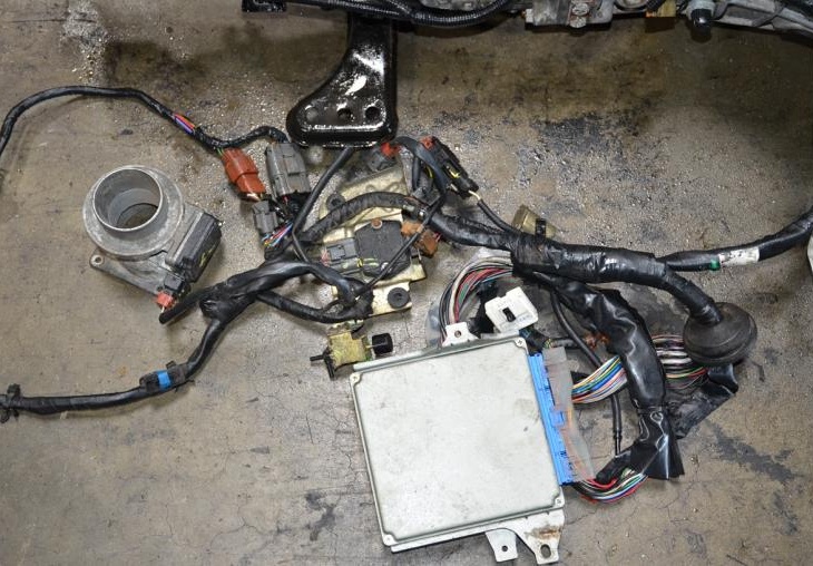 JDM NISSAN SR20DET BLACK TOP S13 FULL SWAP 2.0L TURBO 5 SPEED TRANS ECU HARNESS: Image 5