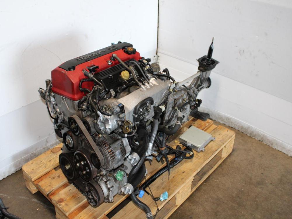 2000-2003 JDM HONDA S2000 2.0L ENGINE DOHC AP1 F20C1 WITH 6 SPEED MANUAL TRANSMISSION & ECU HARNESS: Image 1