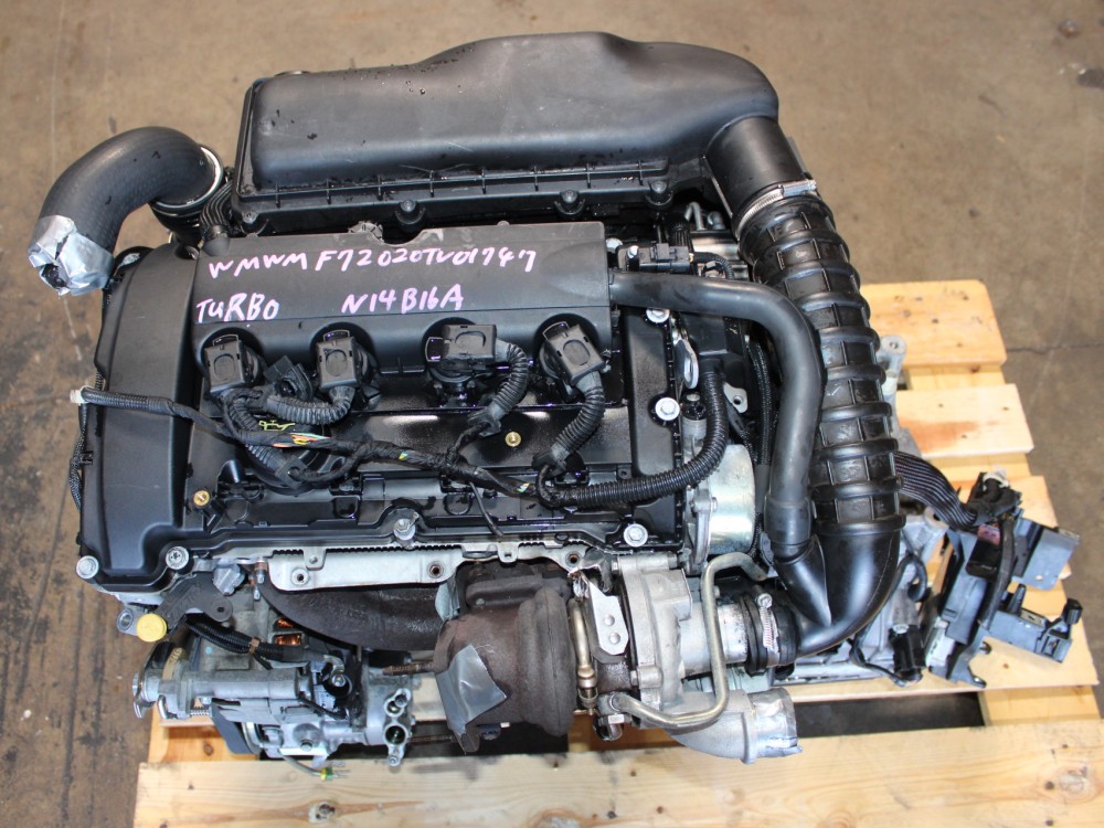 2007-2010 MINI COOPER S MOTOR TURBOCHARGED 1.6L COMPLETE ENGINE (TRANSMISSION NOT INCLUDED)