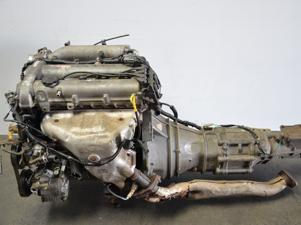 MAZDA MIATA 1.6L ENGINE WITH MANUEL 5 SPEED TRANSMISSION B6 MOTOR GEARBOX SWAP