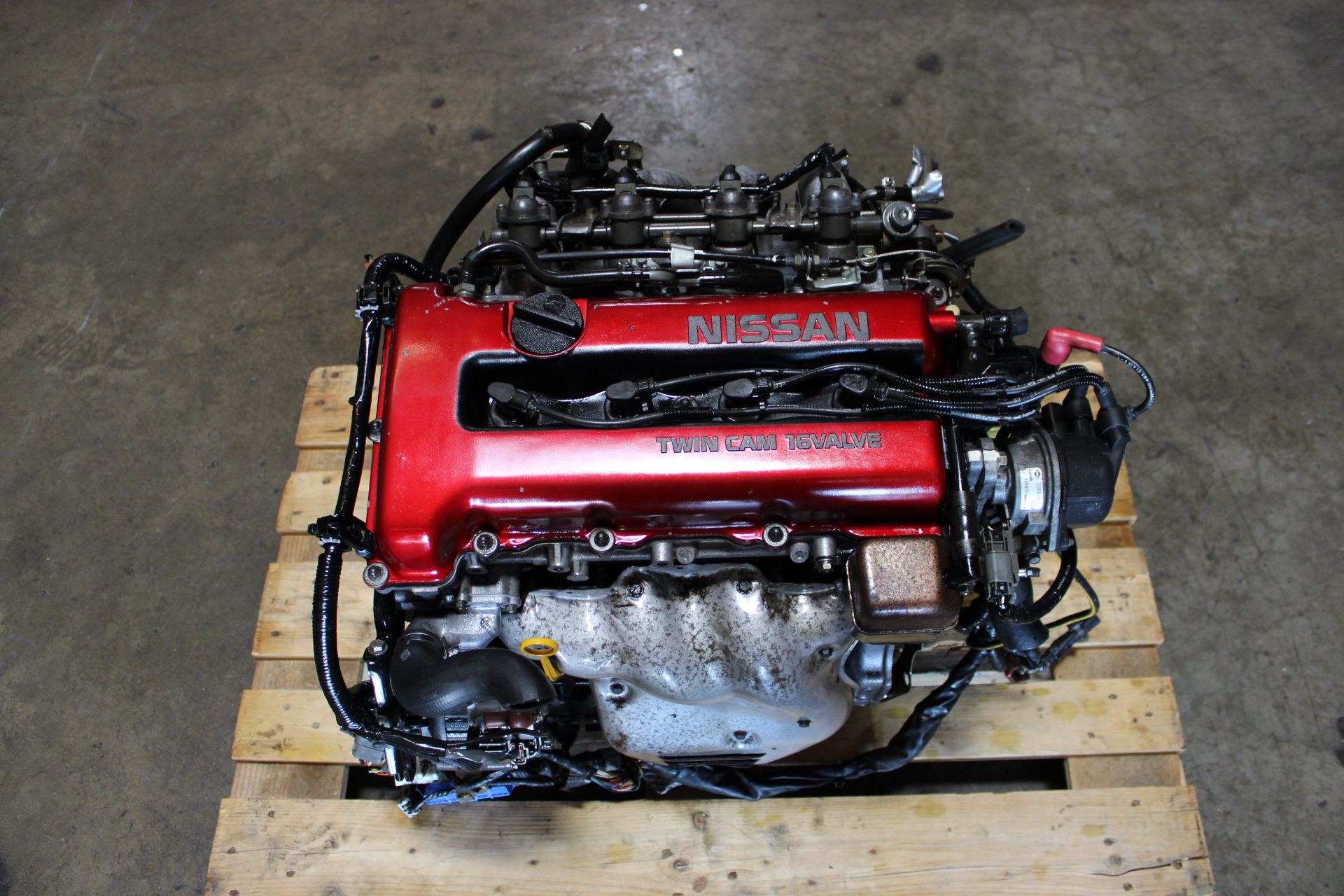  JDM Nissan SR20de Red-Top N/A Complete Motor, Wire Harness  ECU  FWD