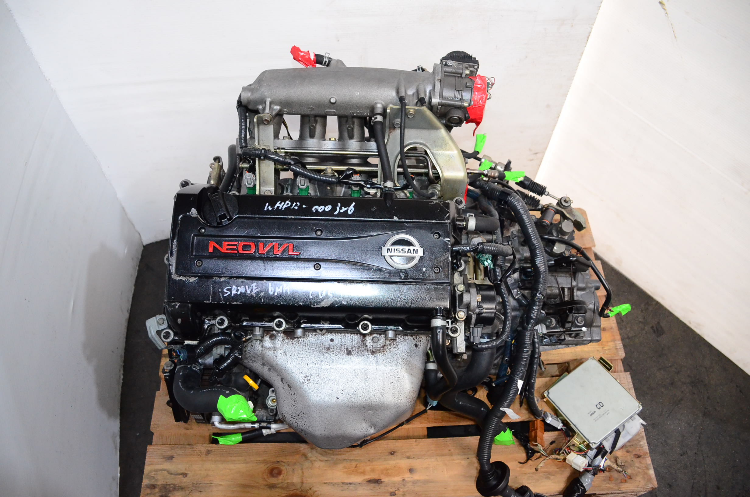 JDM Nissan Sentra Pulsar Primera SR20VE NEO VVL Engine Motor 6 speed Trans ECU