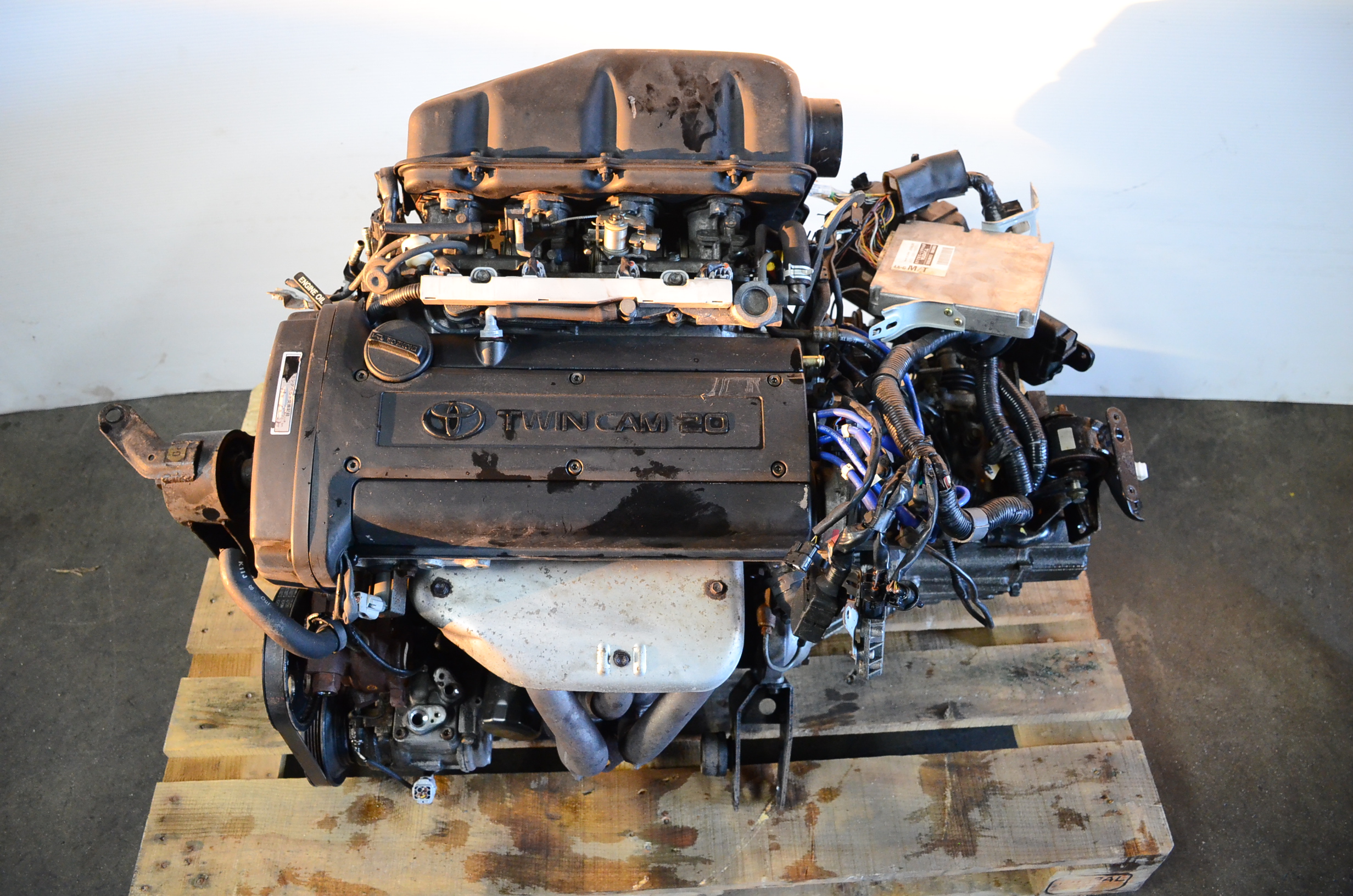 JDM Toyota Levin 4AGE 20Valve Engine 6 Speed Transmission 4A-GE Blacktop AE111 BLACK TOP