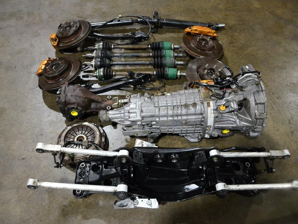JDM Subaru Forester STI TY856WL4CC 6 Speed Full Drivetrain Package 2003-2008: Image 12