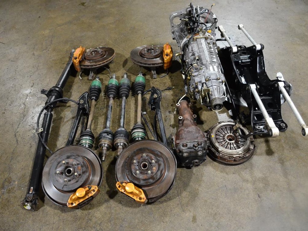 JDM Subaru Forester STI TY856WL4CC 6 Speed Full Drivetrain Package 2003-2008: Image 13