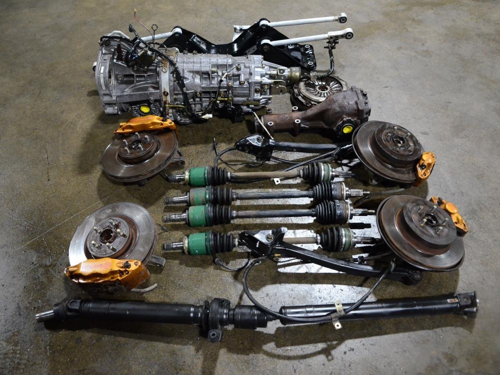 JDM Subaru Forester STI TY856WL4CC 6 Speed Full Drivetrain Package 2003-2008: Image 5